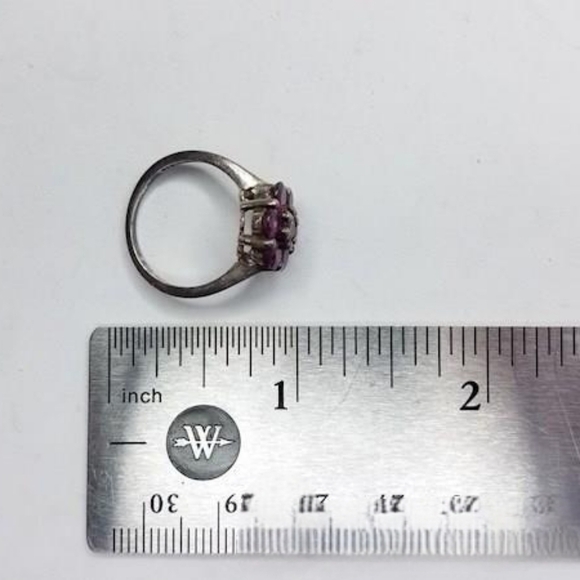 Pink Garnet 925 Sterling Silver Jewelry Set - Picture 4 of 7